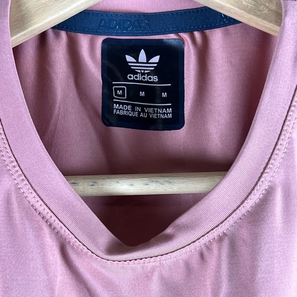 Adidas Rose Pink Sleeveless Crop Tank Top Size M - Picture 5 of 6